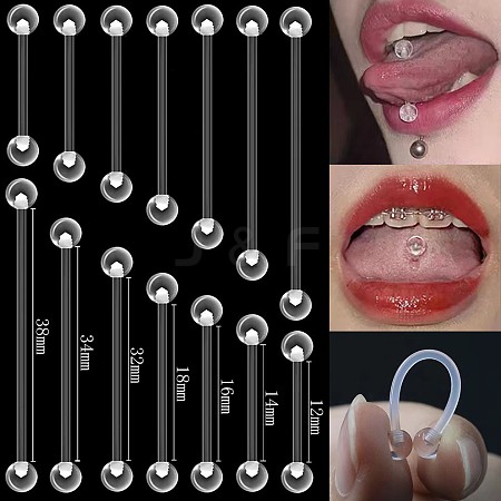 Acrylic Tongue Rings WG0B40E-03-1