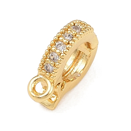 Brass Micro Pave Cubic Zirconia Pendant Bails KK-G544-32G-1