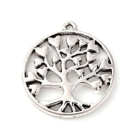 Tibetan Style Alloy Pendants FIND-A053-05B-AS-1