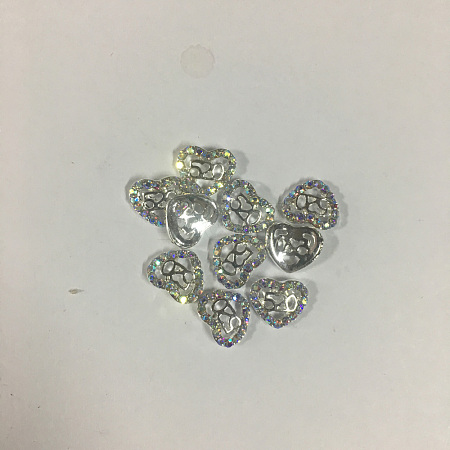 Alloy Rhinestone Cabochons MRMJ-T078-89S-03-RS-1