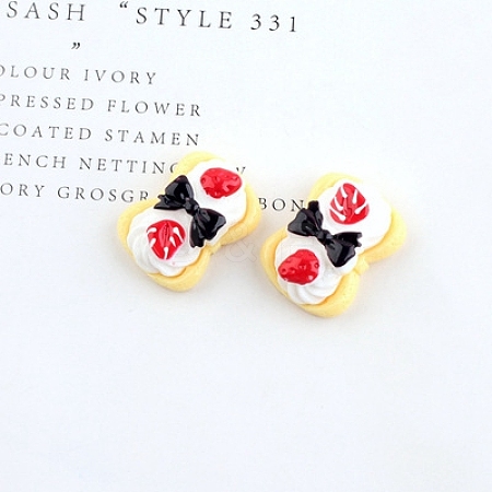 Breads Theme Resin Cabochons RESI-TAC0003-38-1