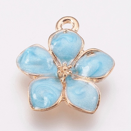 Zinc Alloy Enamel Pendants X-PALLOY-I124-10G-E-1