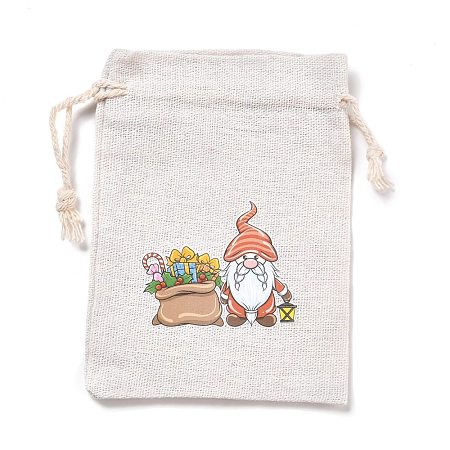 Christmas Cotton Cloth Storage Pouches ABAG-M004-02N-1