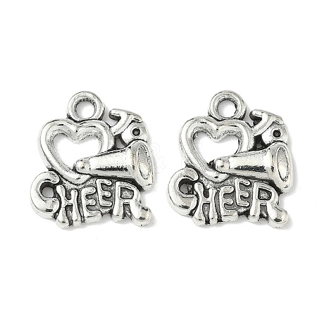 Cheerleader Megaphone Tibetan Style Alloy Pendants TIBEP-NH0001-01B-AS-1