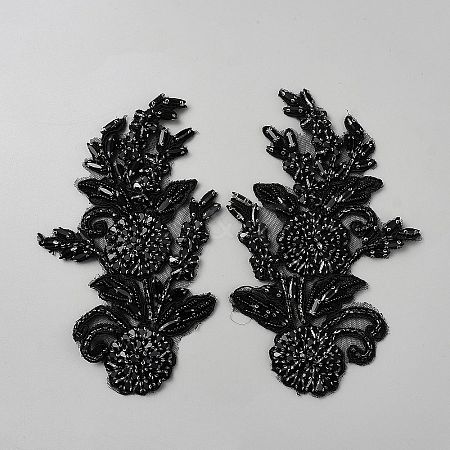 Polyester with Glass Rhinestone Sewing Decorate DIY-WH20032-138B-1
