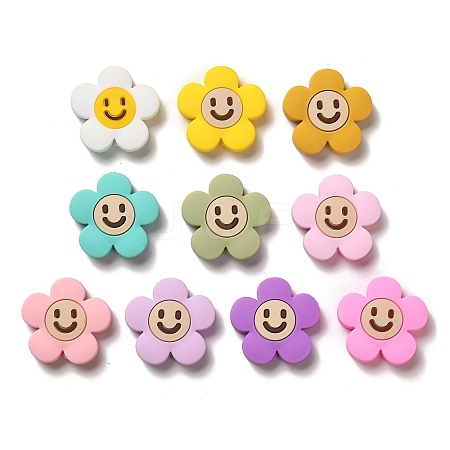 200Pcs 10 Colors Silicone Beads SIL-R145-02M-1