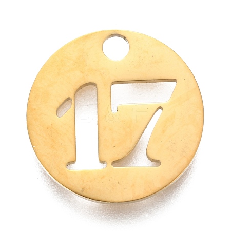 304 Stainless Steel Pendants X-STAS-F233-17-G-1