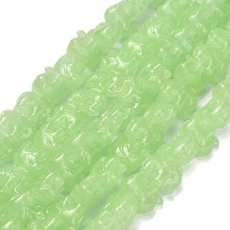 Synthetic Coral Dyed Carved Bead BSHE-H114-04B-1