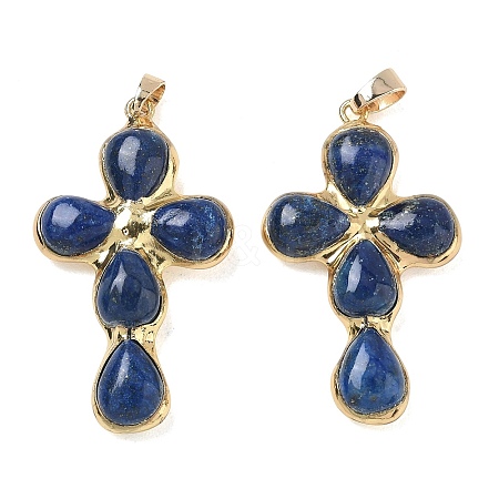 Dyed Natural Lapis Lazuli Pendants GG-CBA9F30-02G-17-1
