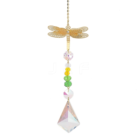 Hollow Alloy Hanging Ornaments HJEW-Q012-05C-1