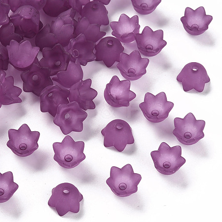 Transparent Acrylic Beads Caps PL543-7-1