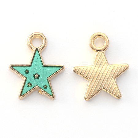 Alloy Enamel Charms ENAM-S121-028B-1