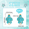 SUNNYCLUE 80Pcs Dyed Synthetic Turquoise Pendants FIND-SC0003-90-2