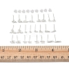 2 Pairs Alloy Stud Earrings for Women EJEW-FS0001-27K-5