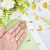 8Pcs 2 Styles Brass Enamel Pendants KK-BBC0025-04-3