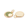 Brass Enamel Pendants KK-S356-588D-NF-2