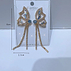 Fashionable luxury Clear Cubic Zirconia & Rhinestone Butterfly Stud Earrings KY8568-4-2