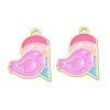 Alloy Enamel Pendants AL-CBA292F-01K-G-1