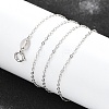 Anti-Tarnish Rhodium Plated 925 Sterling Silver Necklaces STER-M034-32B-3