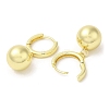 Rack Plating Brass Round Ball Dangle Hoop Rarrings EJEW-K249-01G-2