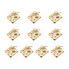 Brass Stud Earring Findings KK-TA0007-13G-9