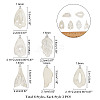 6 Styles Natural Capiz Shell Pendants SHEL-FH0001-02-2