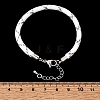 Braided Round Polyester Cord Bracelet Makings FB-CBAEDA0-01P-25-3