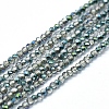 Electroplate Glass Beads Strands X-GLAA-F079-A-HP04-1