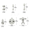 DIY Sport Theme Tibetan Style Alloy Making Finding Kit DIY-YW0008-72-3
