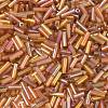 AB Color Plated Glass Bugle Beads SEED-R012-162C-3