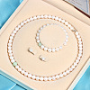 Natural Freshwater Pearl Beaded Necklace & Bracelets & Earrings Sets for Women WGE4EAE-12-1