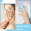 200Pcs Transparent Acrylic Open Cuff Ring Components TACR-SC0001-22-5