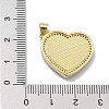 Brass Micro Pave Clear Cubic Zirconia Pendants KK-A221-19B-G-3