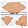 Kraft Paper Pennant Flags Banners FIND-WH0152-227-3
