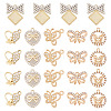 24Pcs 6 Styles Alloy Crystal Rhinestone Pendants FIND-TA0006-20LG-3