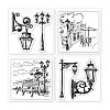 4Pcs 4 Styles PVC Stamp DIY-WH0487-0014-8