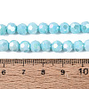 Anti-Tarnish Electroplate Glass Beads Strands EGLA-ZX010-6mm-10-6