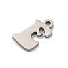 Non-Tarnish 201 Stainless Steel Charms STAS-U016-01P-E-2