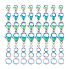 304 Stainless Steel Lobster Claw Clasps with Open Jump Rings STAS-PH0005-98-7