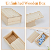 Rectangle Unfinished Wood Gift Storage Box CON-WH0094-38A-4