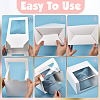 Foldable Cardboard Gift Cap Storage Boxes with Clear PVC Window CON-WH0099-66E-3
