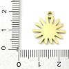 304 Stainless Steel Pendants STAS-F315-07G-01-3