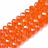 Electroplate Glass Beads Strands EGLA-A034-T8mm-B22-4