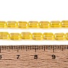 Electroplate Transparent Glass Beads Strands EGLA-Q132-03A-A03-4