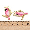 304 Stainless Steel Enamel Pendants STAS-P415-07G-02-3