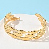 304 Stainless Steel Cuff Bangles BJEW-B158-04G-01-2