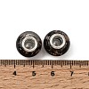 Handmade Lampwork Gold Sand Effect European Large Hole Rondelle Beads LPDL-M013-10-3