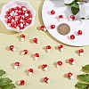 Mushroom Handmade Lampwork Beads Strands LAMP-SZ0001-25C-3