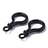 Opaque Solid Color Bulb Shaped Plastic Push Gate Snap Keychain Clasp Findings LS-KY-T021-01A-3