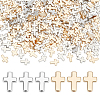 500Pcs 2 Colors CCB Plastic Beads CCB-ME0001-06-1
